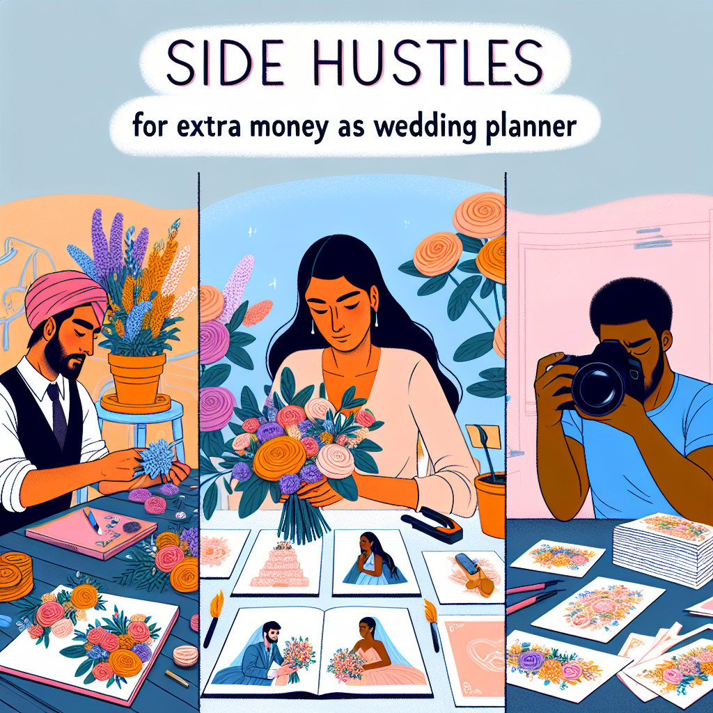 Side Hustles for Extra Money as a Wedding Planner